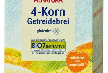 Lebensmittelrückruf: Alnatura 4-Korn-Getreidebrei mit MHD 30.11.2015 möglicherweise betroffen