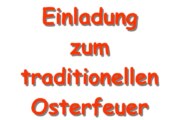 Traditionelles Osterfeuer in Engern