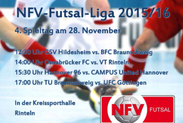 4. Spieltag der NFV-Futsal-Liga in Kreissporthalle Rinteln