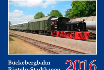 Bahnkalender 2016 bald erhältlich, Fahrtage von Schienenbus und Dampfeisenbahn