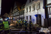 Feuerwehr löscht Heizungsbrand in der Bäckerstraße