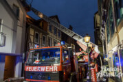 Bäckerstraße: Feuer in Mehrfamilienhaus