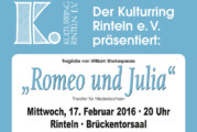 Abgesagt!“Romeo und Julia“:  Die berühmteste Liebesgeschichte der Welt kommt nach Rinteln