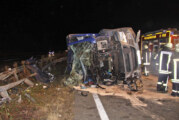 LKW-Unfall auf der A2: Fahrer schwer verletzt, 300.000 Euro Schaden