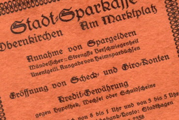 Wer besitzt das älteste Werbegeschenk der Sparkasse Schaumburg?