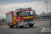 Feuerwehren im Grenzbereich: Fahrtraining auf dem WeserGold-Gelände