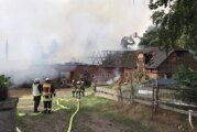Feuerwehr-Großeinsatz in Eisbergen: Brand auf Bauernhof