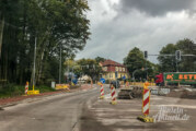 „Rumpelbeton“ und lange Staus: In Steinbergen startet die dritte Bauphase