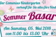 Spielzeug uns Kleidung fürs Kind kaufen: Großer Sommer-Basar im Comenius Kindergarten Rinteln