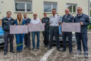 Polizei Rinteln spendet Sportabzeichen-Gewinn an Feuerwehr, DLRG und THW