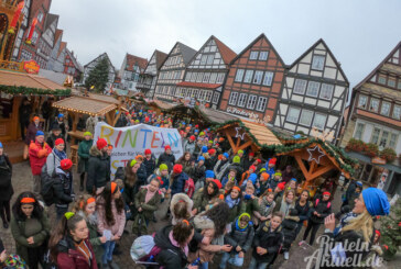 „Rinteln ist bunt“: Flashmob mit Musik auf dem Rintelner Marktplatz