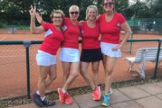 Damen 50 vom Tennisverein Rot-Weiss Rinteln steigen auf: Letztes Spiel fand bei Hitzerekord statt