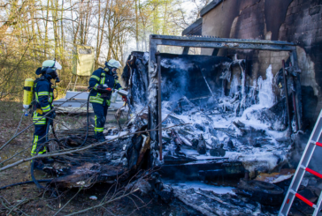 Brandeinsatz im Kieswerk Veltheim: Feuerwehr geht von vorsätzlicher Brandstiftung aus