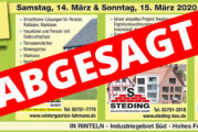 (ABGESAGT) Rinteln: Lohmann, Steding Bauunternehmen und Metallbau Hausmann laden zu Fachausstellung „Rund ums Haus“ ein
