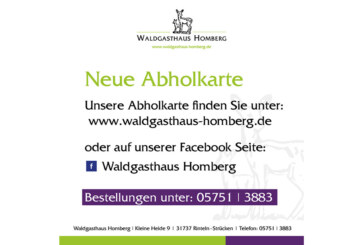 Neue Zeiten: „Waldgasthaus Homberg“ wird vorübergehend zu Abholrestaurant