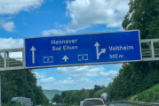 Verkehrsbehinderungen auf A2 bei Veltheim Richtung Hannover