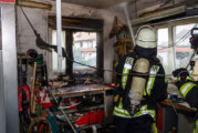 Eisbergen: Feuerwehr löscht Brand in einer Werkstatt