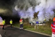 Tödlicher Unfall auf A2: Person nach Unfall im Auto verbrannt