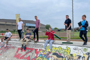 Am sauberen Skate-Park fährt es sich sicherer