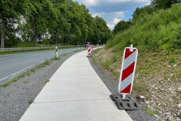 Bernser Landwehr: Restarbeiten an Radweg der L 443 durchgeführt