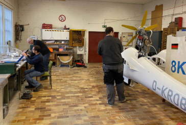Winterarbeit beim Luftsportverein Rinteln: Segelflieger haben in Sicherheitstechnik investiert