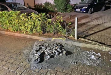 Feuerwehren im Einsatz: Erneut brennt eine Mülltonne in der Rintelner Nordstadt