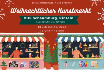 In Zusammenarbeit mit „openART“: Weihnachtlicher Kunstmarkt im Foyer der VHS