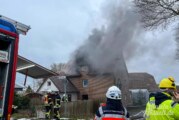 Großeinsatz für Rintelner Feuerwehren bei Hausbrand in Westendorf