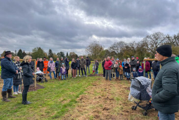 Rinteln: 30 Eltern pflanzen Apfelbäume für ihre Kinder am Generationenpark Heinekamp