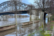 Dauerregen lässt Weser-Wasserstand in Rinteln ansteigen