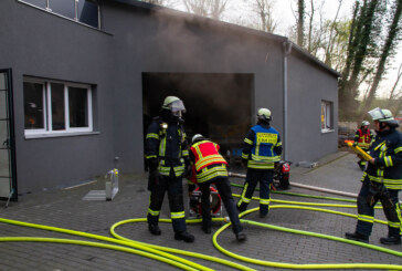 Brand in einer Werkstatt: Einsatz für die Feuerwehr in Porta Westfalica